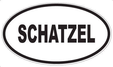 SCHATZEL - Oval Magnet