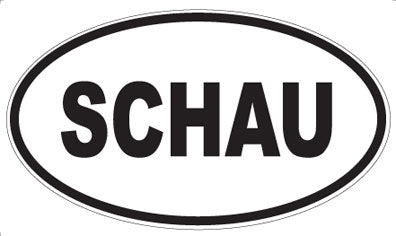 SCHAU - Oval Sticker