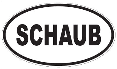 SCHAUB - Oval Sticker