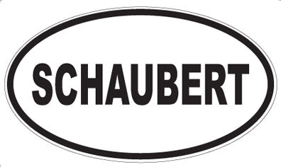 SCHAUBERT - Oval Sticker