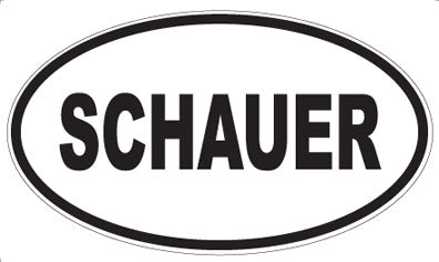 SCHAUER - Oval Sticker