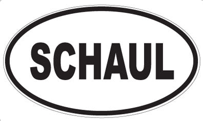 SCHAUL - Oval Sticker