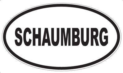 SCHAUMBURG - Oval Magnet