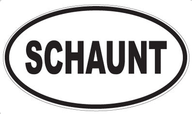 SCHAUNT - Oval Sticker