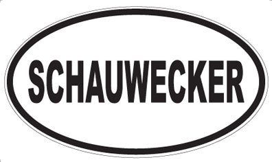 SCHAUWECKER - Oval Sticker
