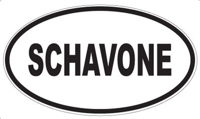 SCHAVONE - Oval Magnet