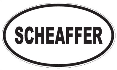 SCHEAFFER - Oval Magnet