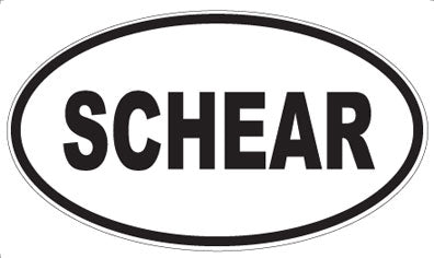 SCHEAR - Oval Magnet