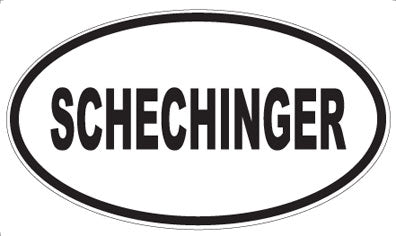 SCHECHINGER - Oval Sticker