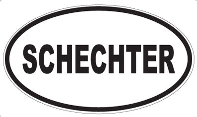 SCHECHTER - Oval Sticker
