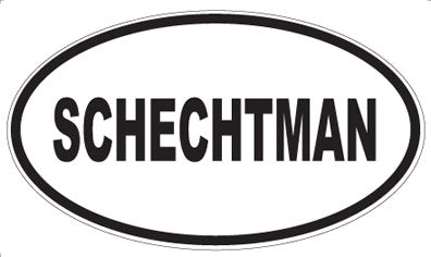 SCHECHTMAN - Oval Sticker