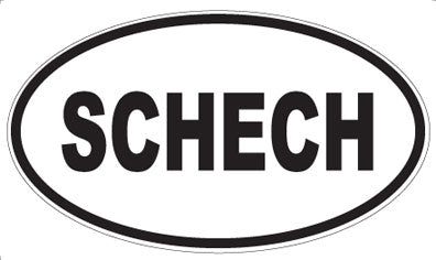 SCHECH - Oval Magnet