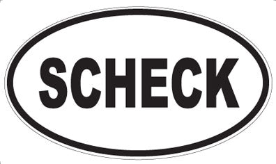 SCHECK - Oval Magnet