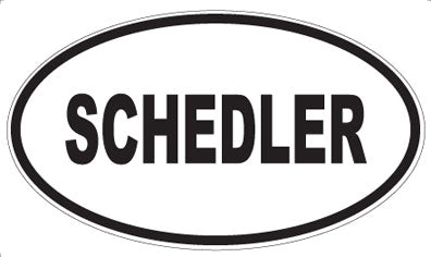 SCHEDLER - Oval Magnet
