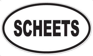 SCHEETS - Oval Magnet