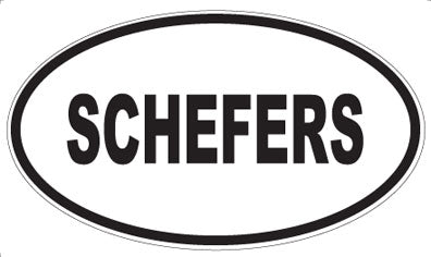 SCHEFERS - Oval Magnet