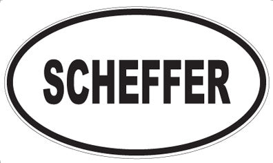 SCHEFFER - Oval Magnet