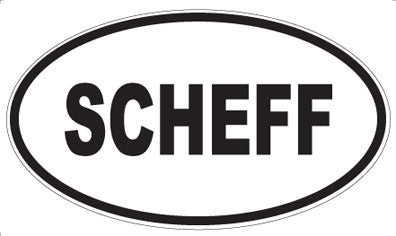 SCHEFF - Oval Magnet