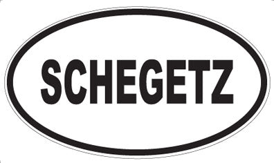 SCHEGETZ - Oval Sticker