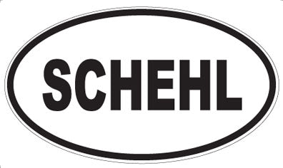 SCHEHL - Oval Sticker