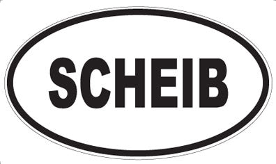 SCHEIB - Oval Sticker