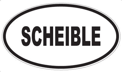 SCHEIBLE - Oval Sticker