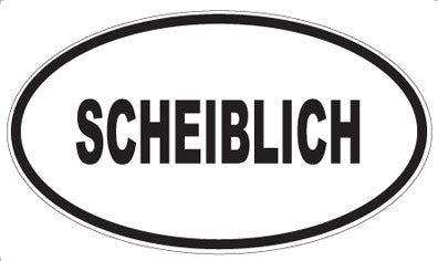 SCHEIBLICH - Oval Sticker