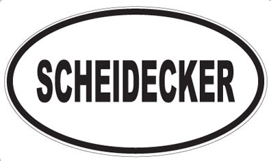 SCHEIDECKER - Oval Magnet