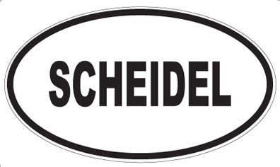 SCHEIDEL - Oval Sticker