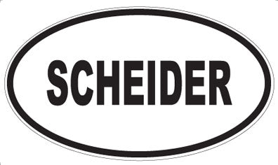 SCHEIDER - Oval Sticker
