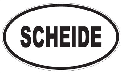 SCHEIDE - Oval Magnet
