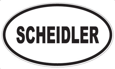 SCHEIDLER - Oval Magnet