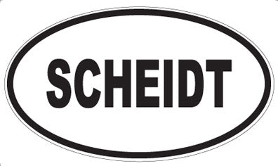 SCHEIDT - Oval Magnet