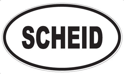 SCHEID - Oval Magnet