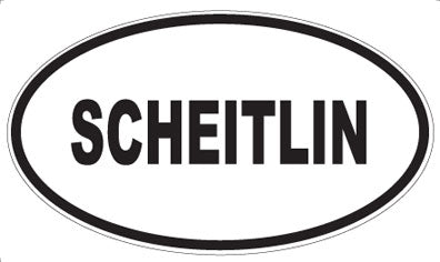 SCHEITLIN - Oval Magnet