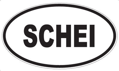 SCHEI - Oval Magnet