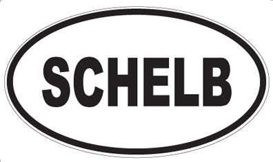 SCHELB - Oval Sticker