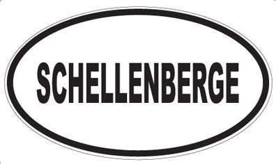 SCHELLENBERGE - Oval Sticker
