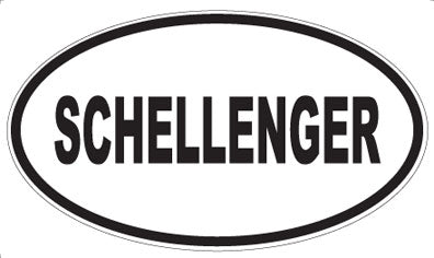 SCHELLENGER - Oval Sticker