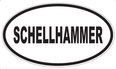 SCHELLHAMMER - Oval Sticker