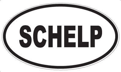 SCHELP - Oval Sticker