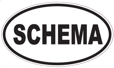 SCHEMA - Oval Sticker
