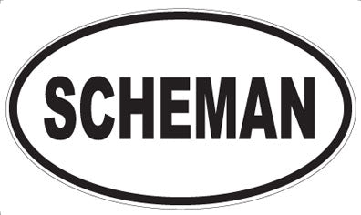 SCHEMAN - Oval Magnet