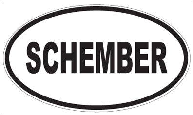 SCHEMBER - Oval Magnet