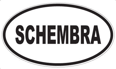 SCHEMBRA - Oval Sticker