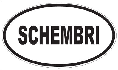 SCHEMBRI - Oval Magnet