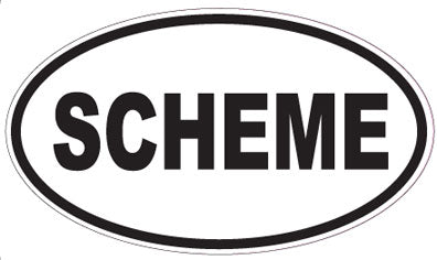 SCHEME - Oval Sticker