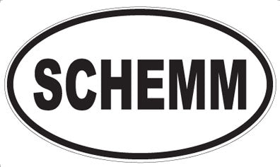 SCHEMM - Oval Magnet