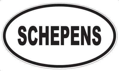 SCHEPENS - Oval Sticker