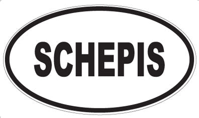 SCHEPIS - Oval Sticker